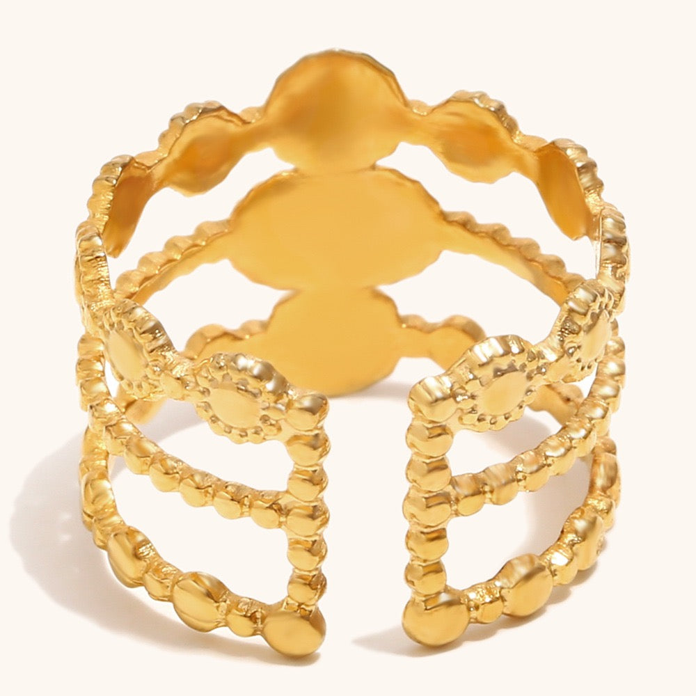 Pink Rose layer ring