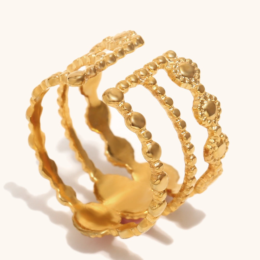 Pink Rose layer ring