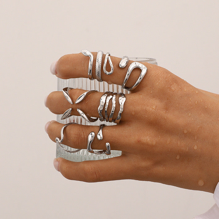 Autumn Stainless steel rings