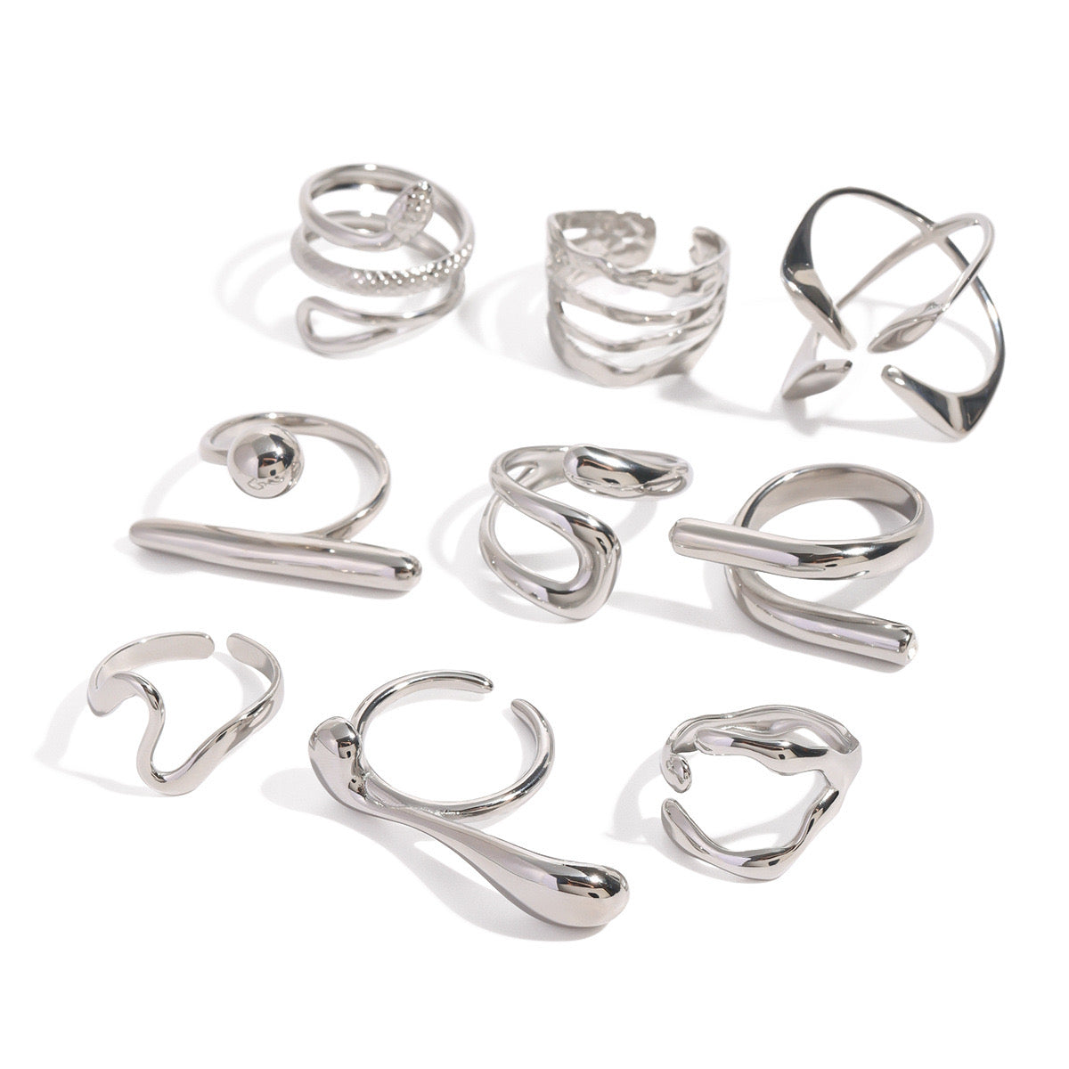 Autumn Stainless steel rings