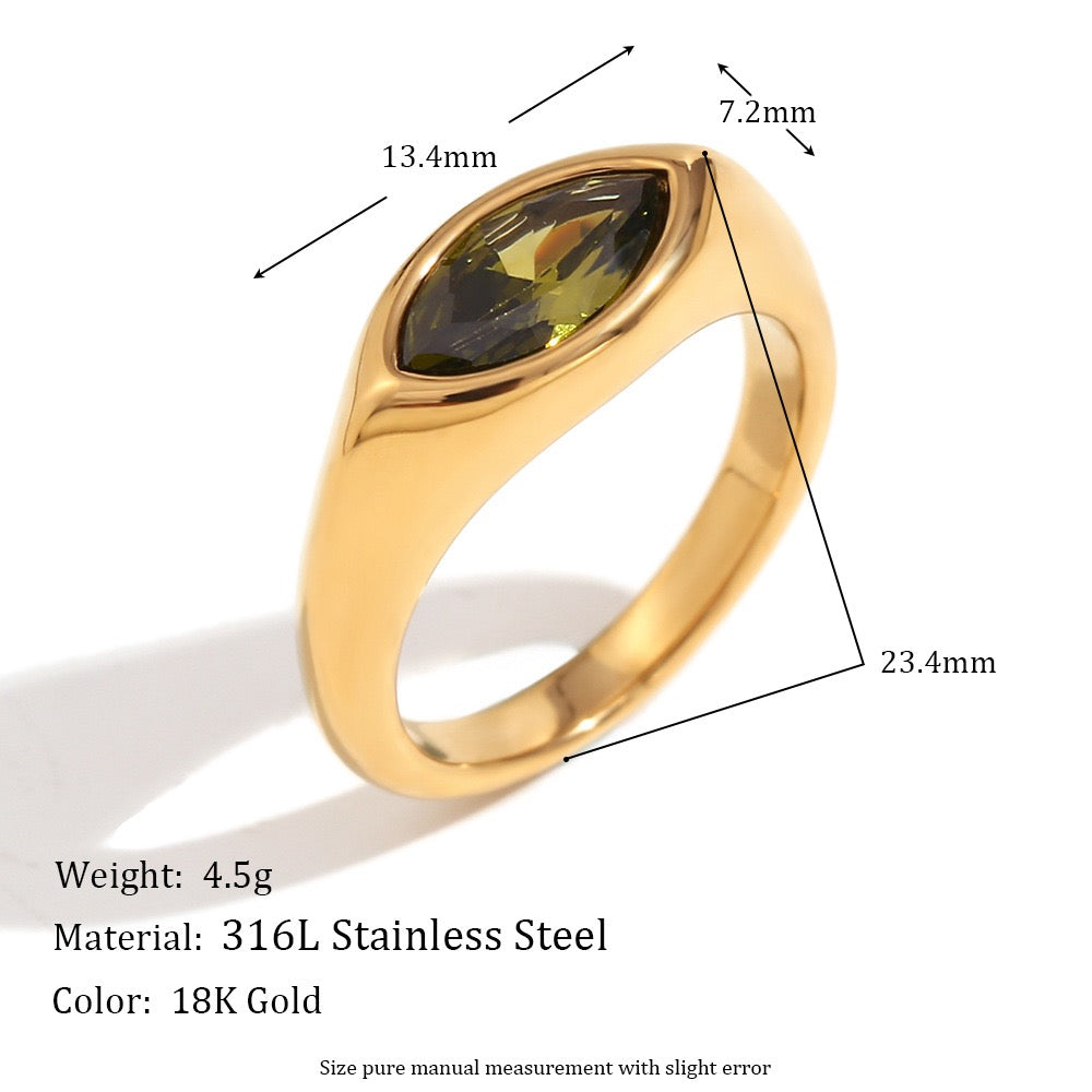 San marino Horse eye rings