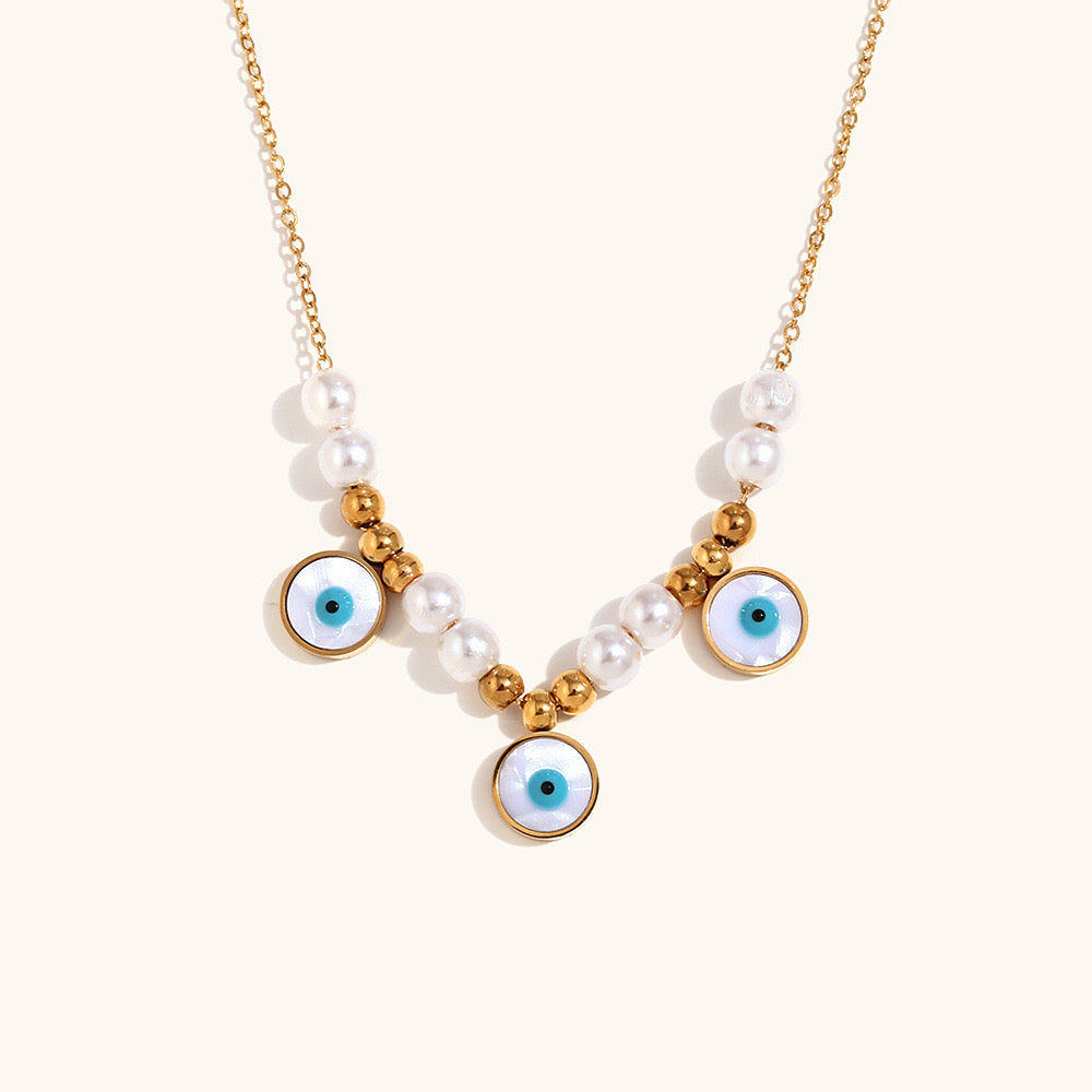 Edith Evil eyes necklace