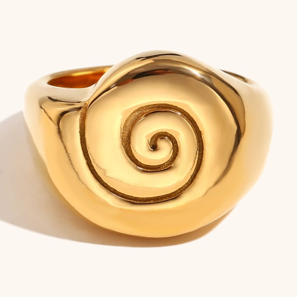 Island Swirl rings