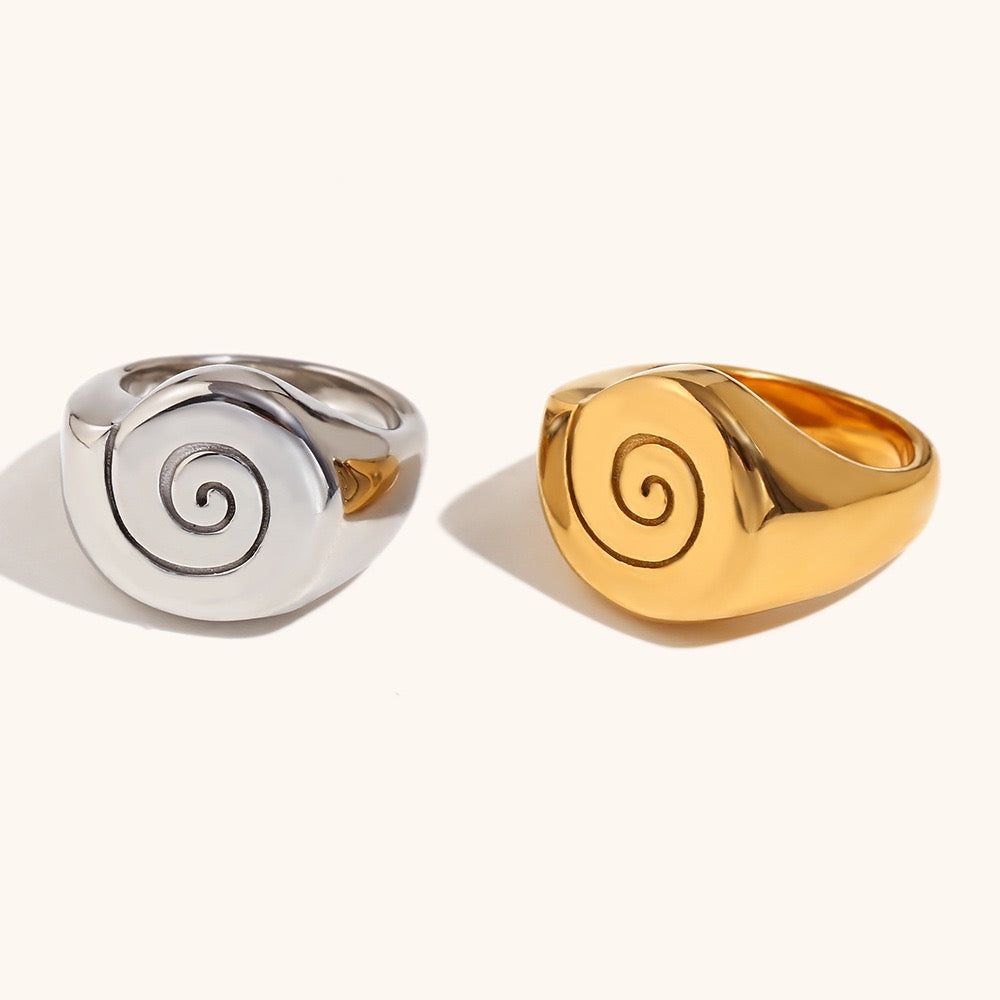 Island Swirl rings