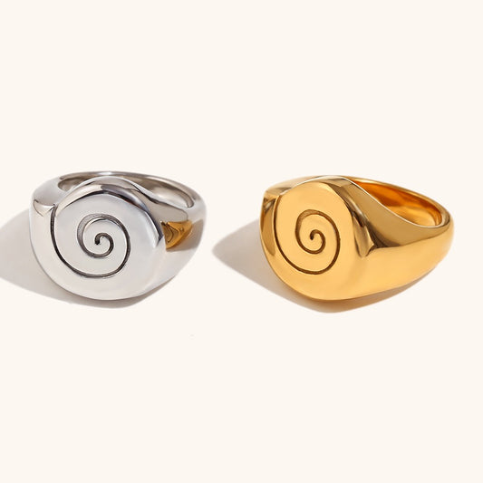 Island Swirl rings