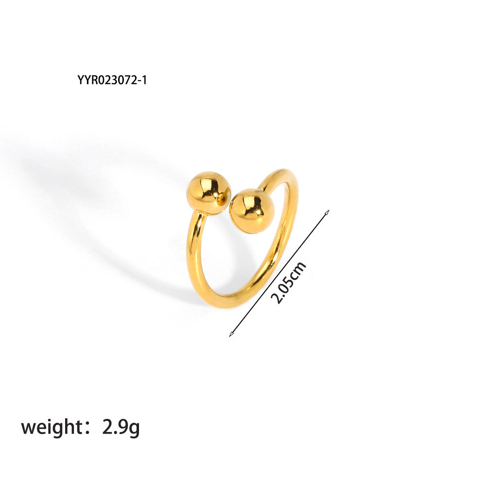 Jess Gold balls rings