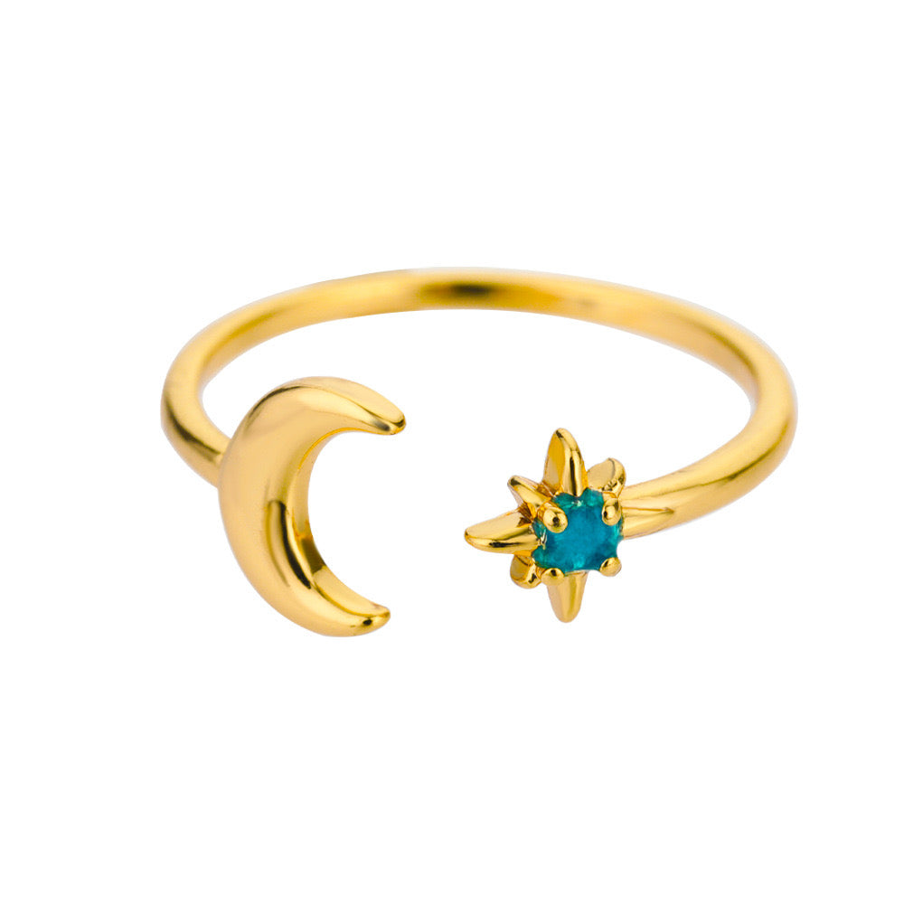 Darcy Moon star dainty rings