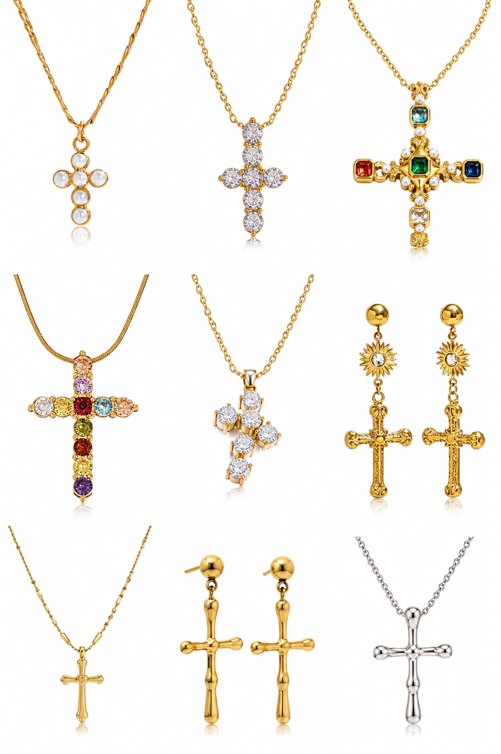 Cross pendant necklace
