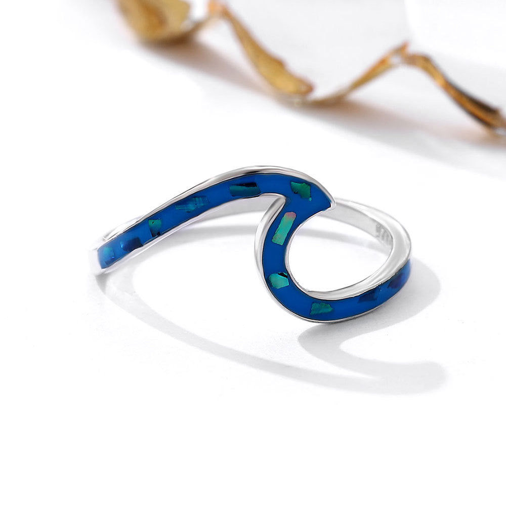 Kila Opal wave ring