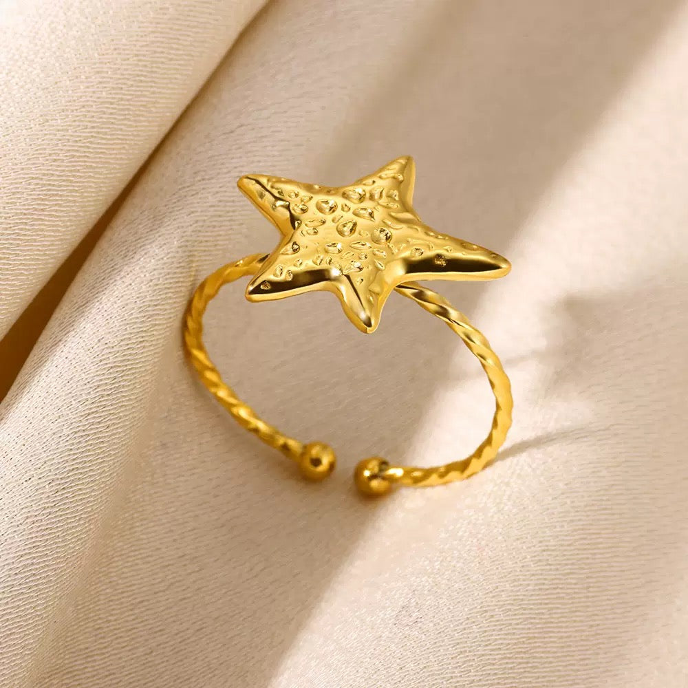 Melting star rings