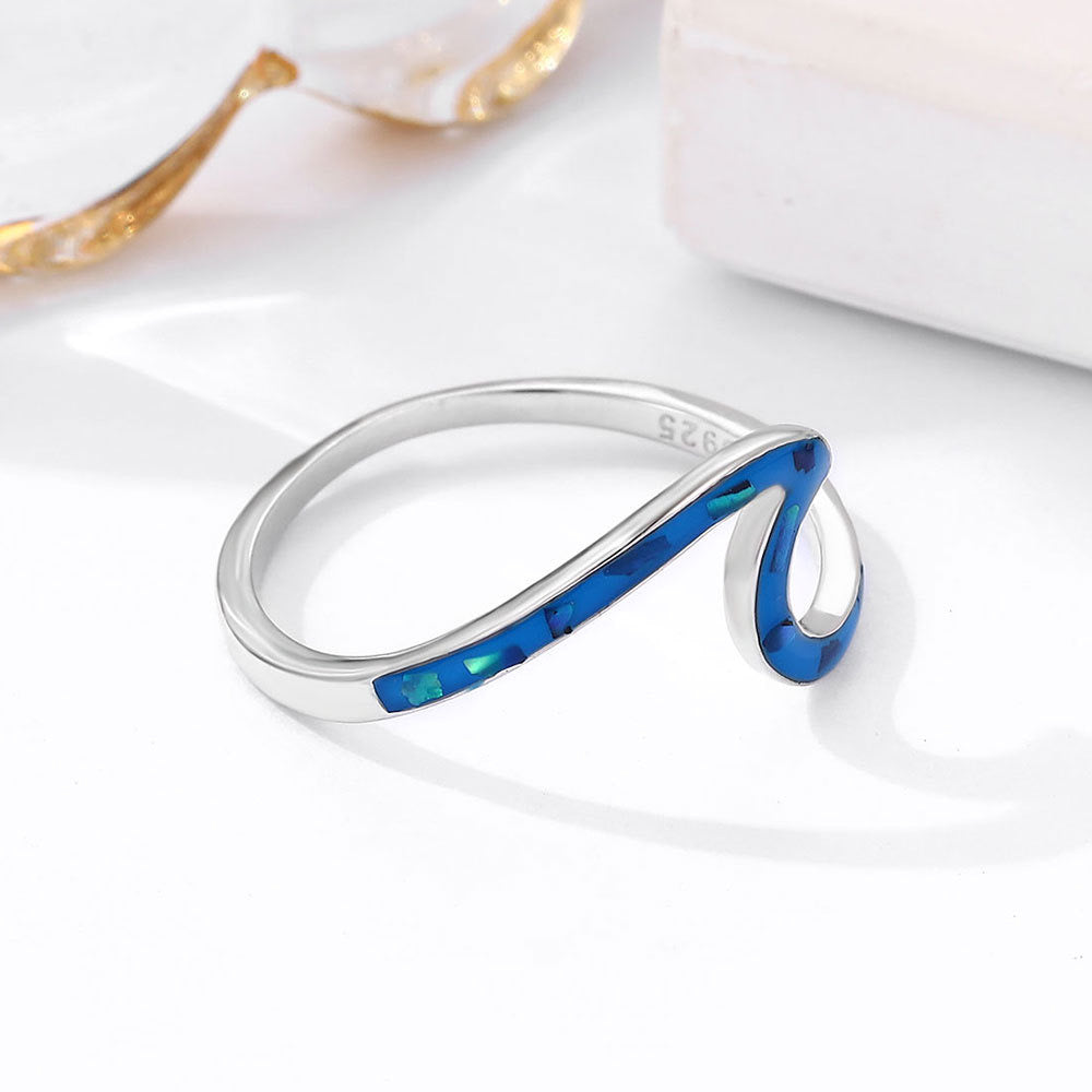 Kila Opal wave ring