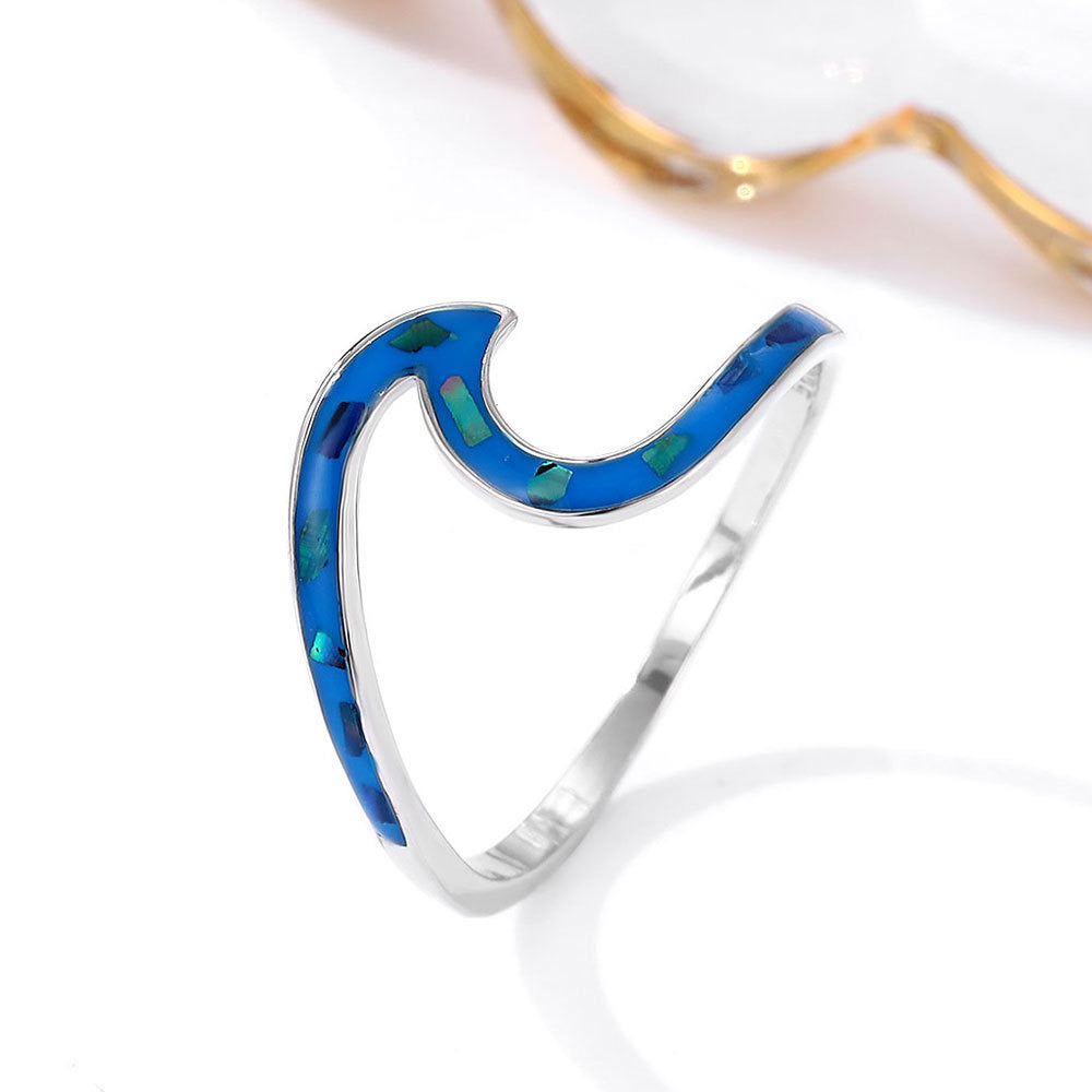 Kila Opal wave ring