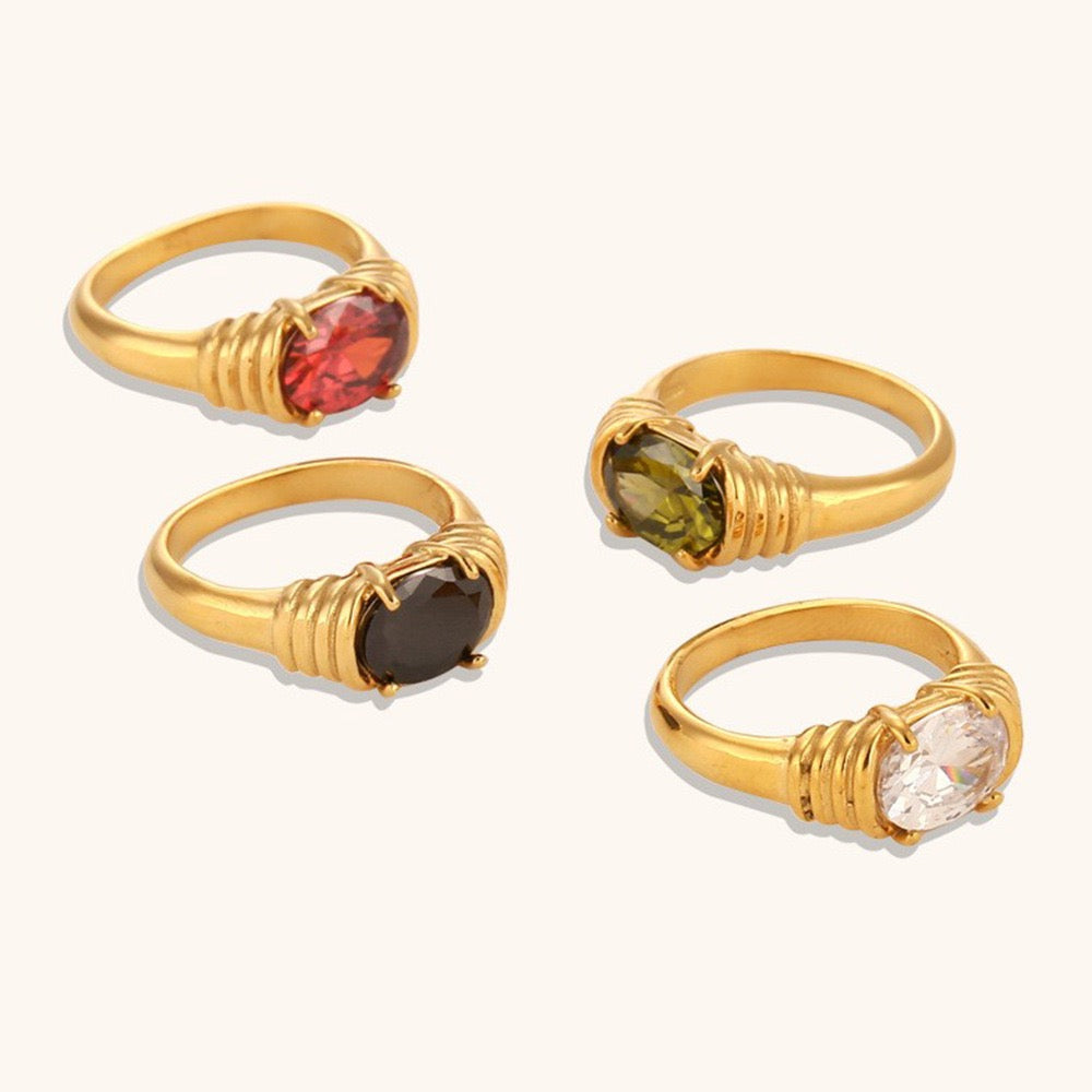 Ameir rock stone rings