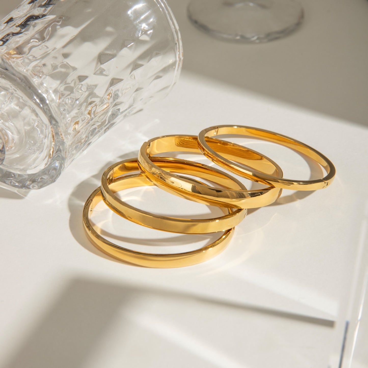 Classic gold bands bangles