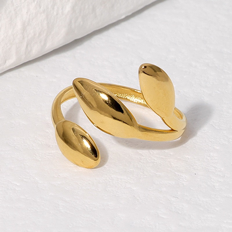 Olive leaf rings