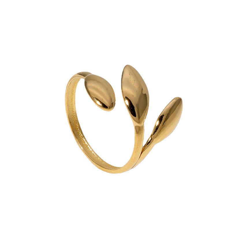 Olive leaf rings