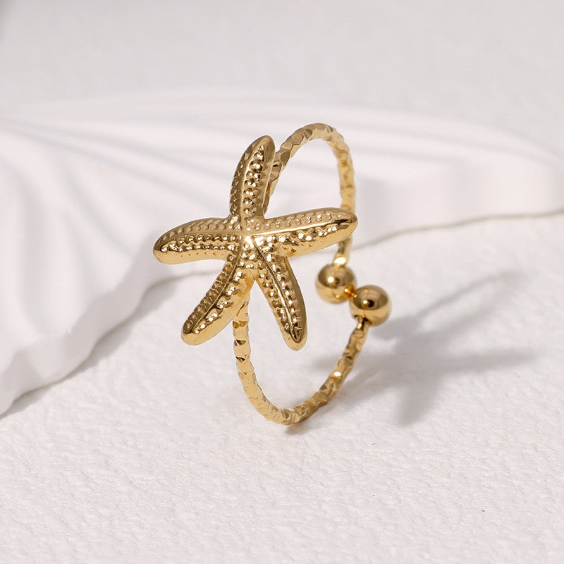 Dainty starfish rings