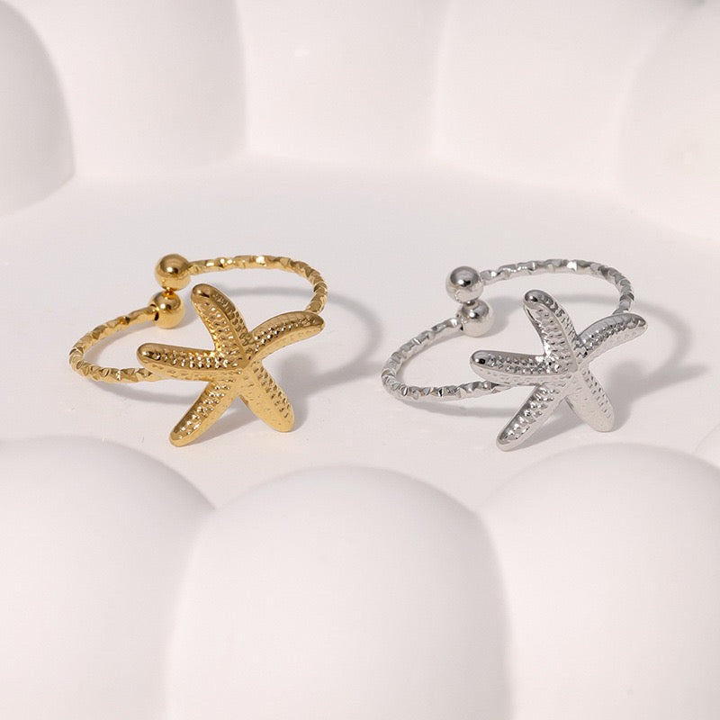 Dainty starfish rings