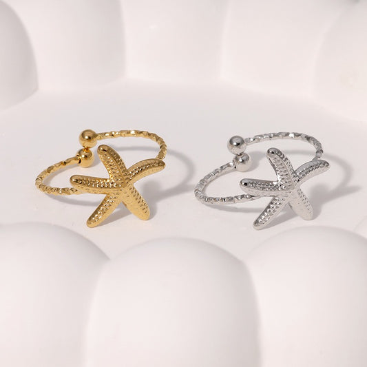Dainty starfish rings