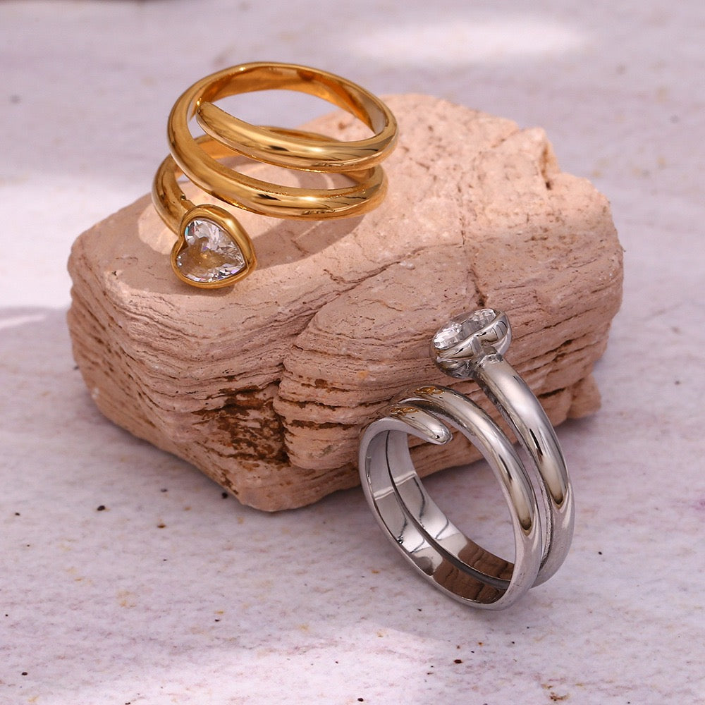 Bensville heart rings