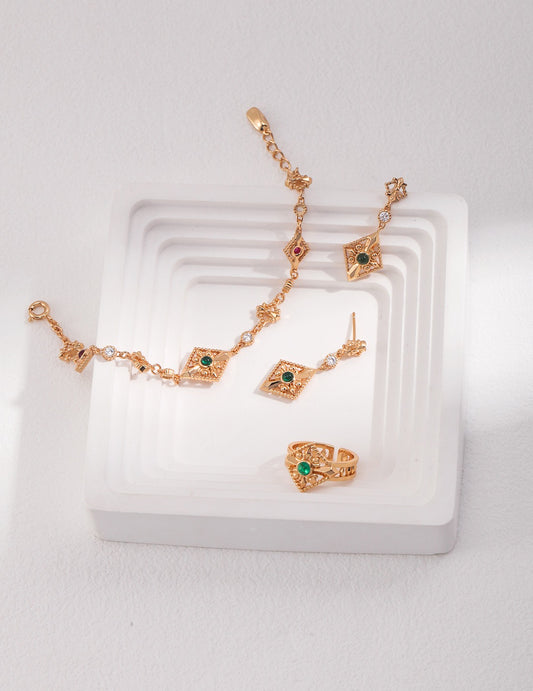 Fern Roman quartz set