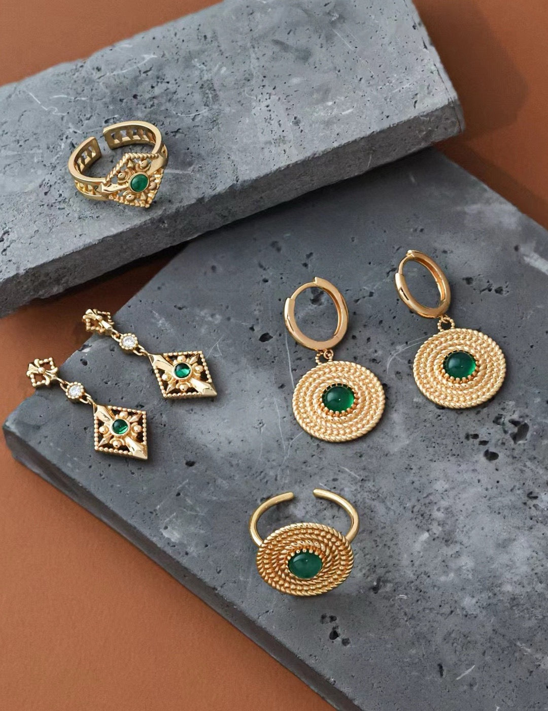 Fern Roman quartz set