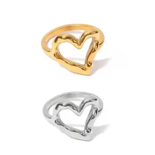 Cute heart rings