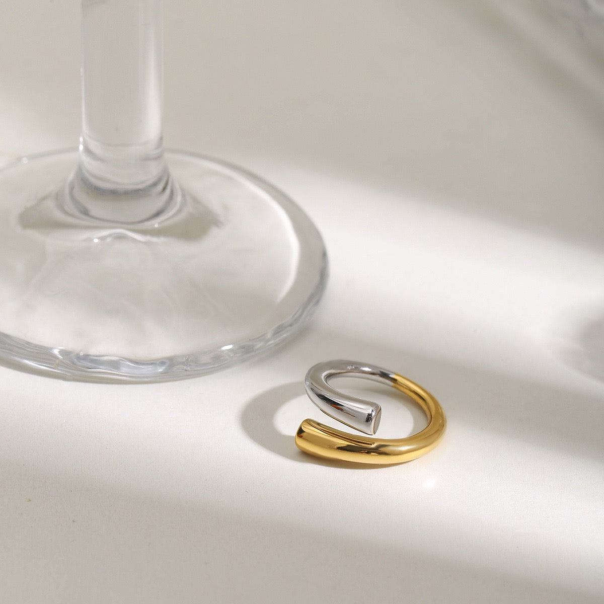 Two tone rings collection