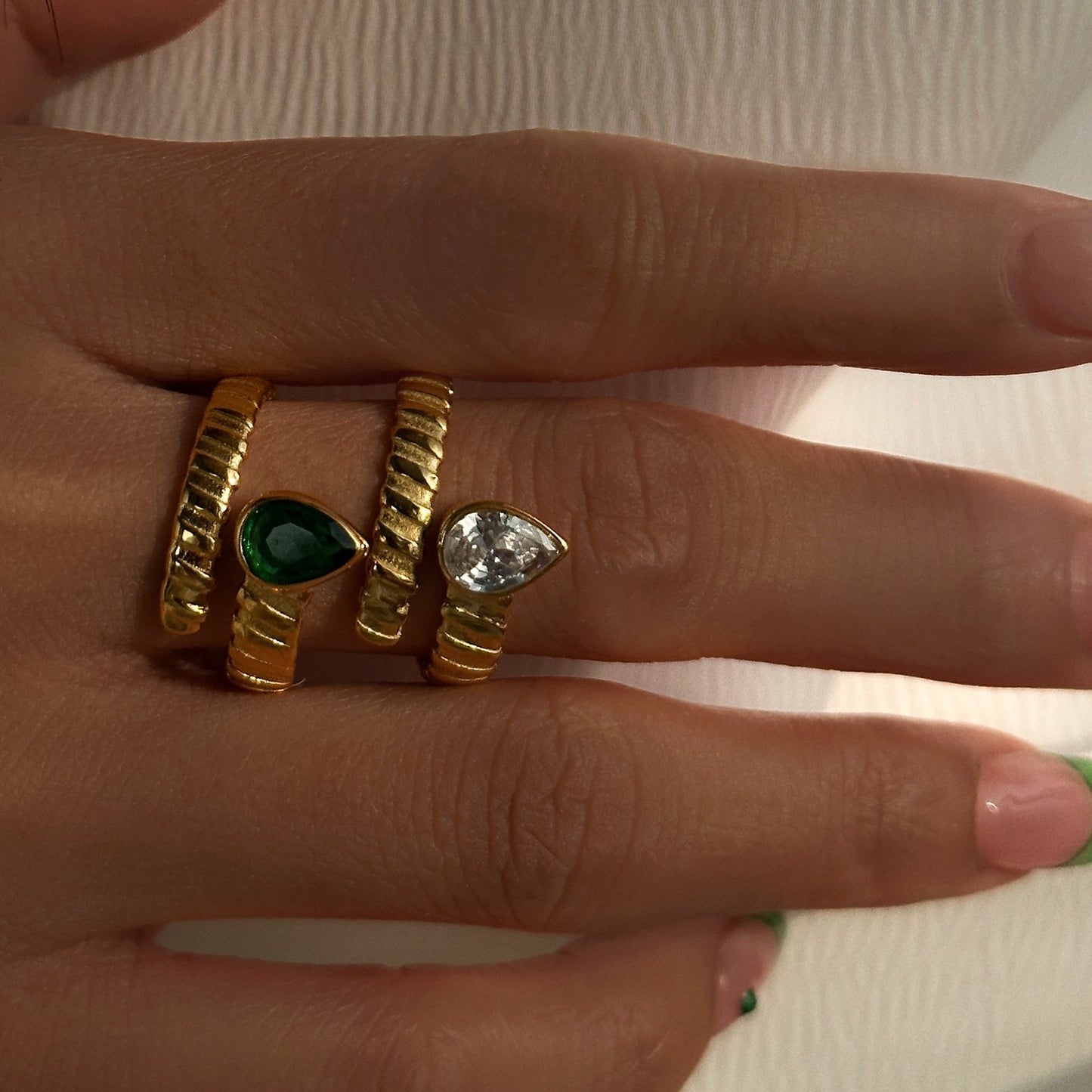 Twilight snake rings