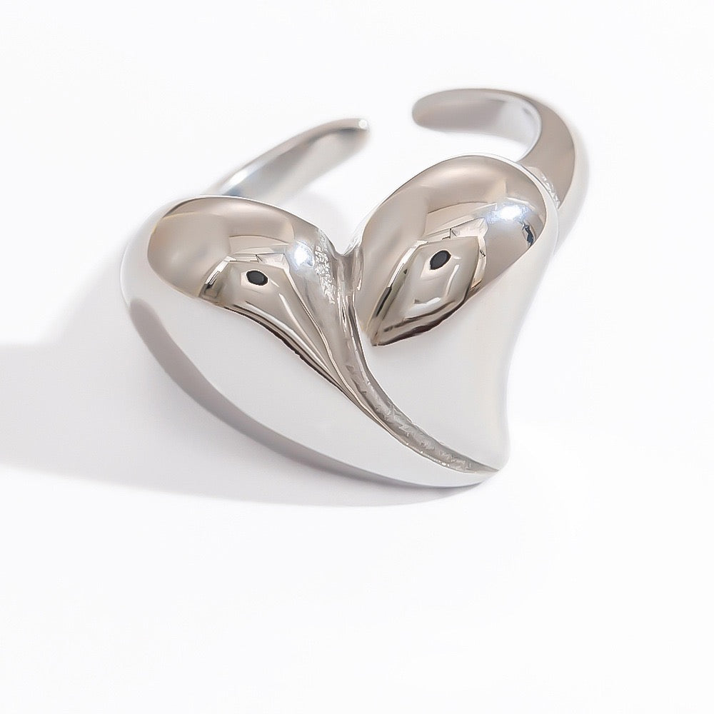 Medley Stainless steel statement rings