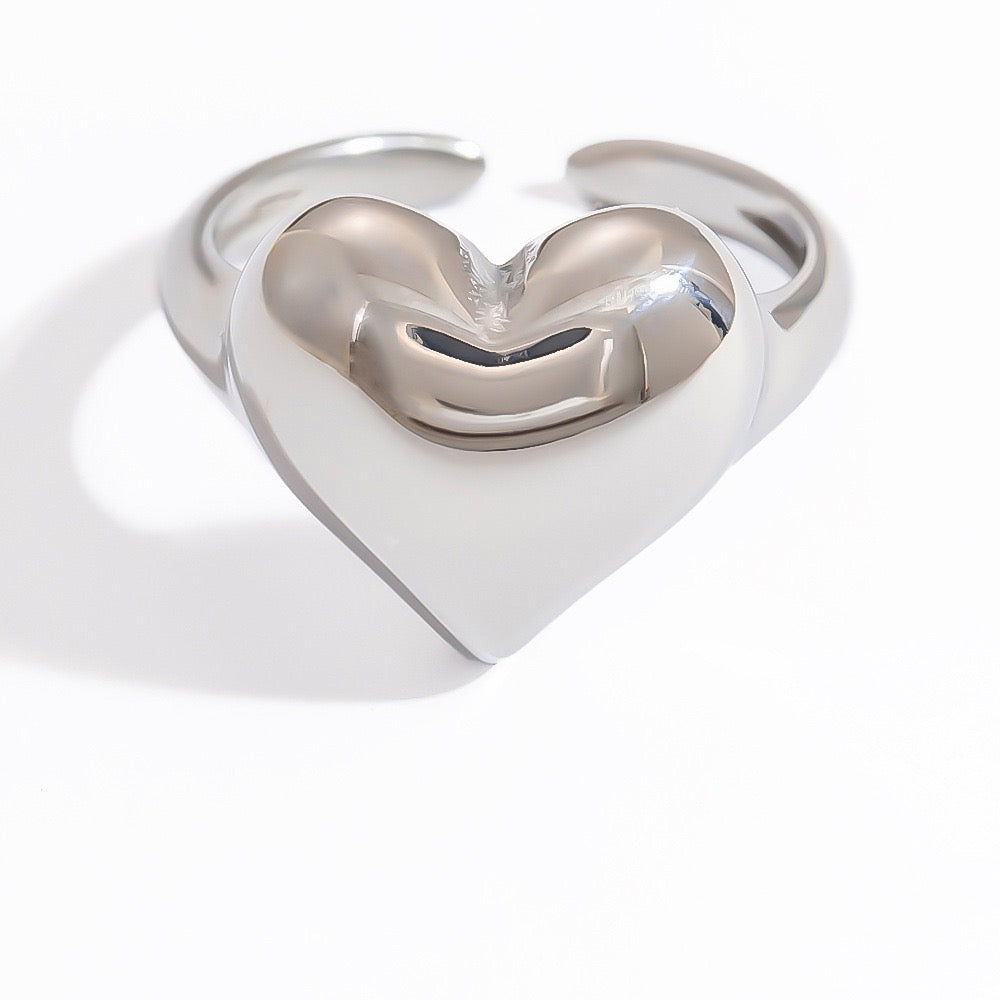 Medley Stainless steel statement rings