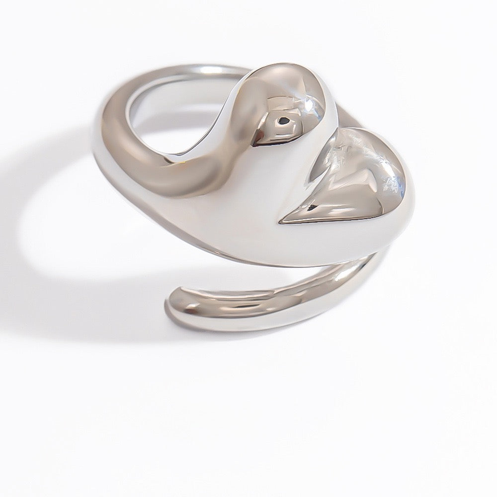 Medley Stainless steel statement rings