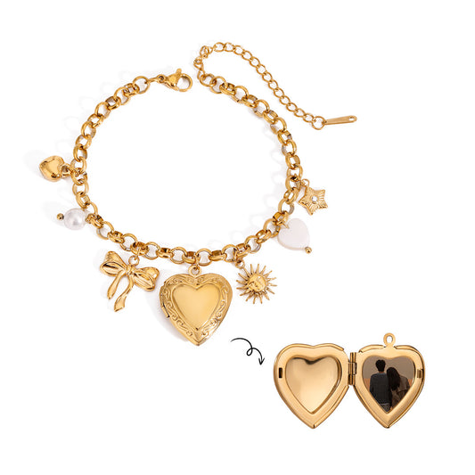 Paige Locket charm bracelet