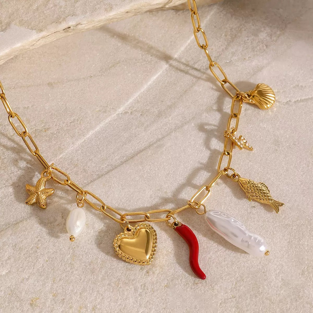 Bondi Hope summer charm necklace