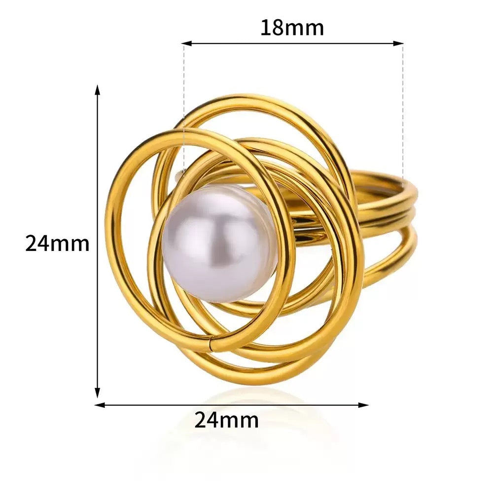 Golden nest rings