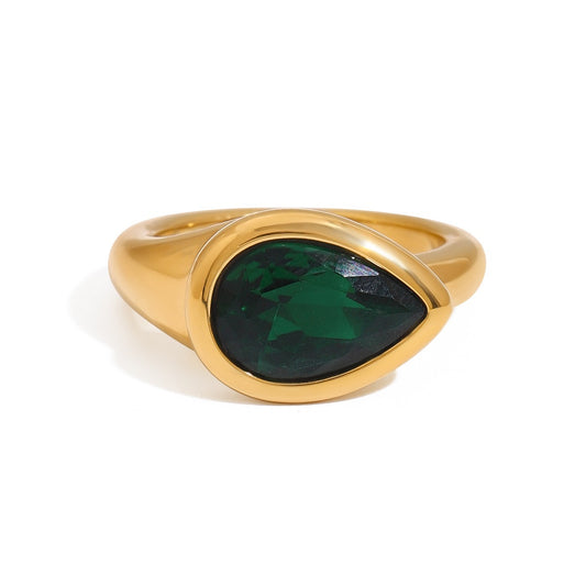 Green gem ring
