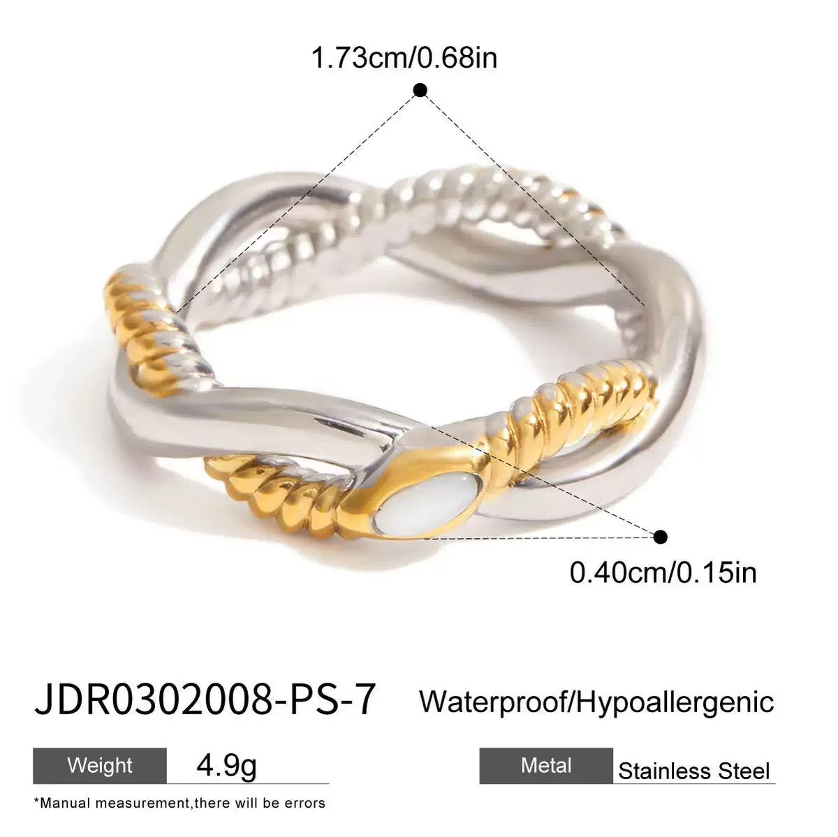 Twist snake ring
