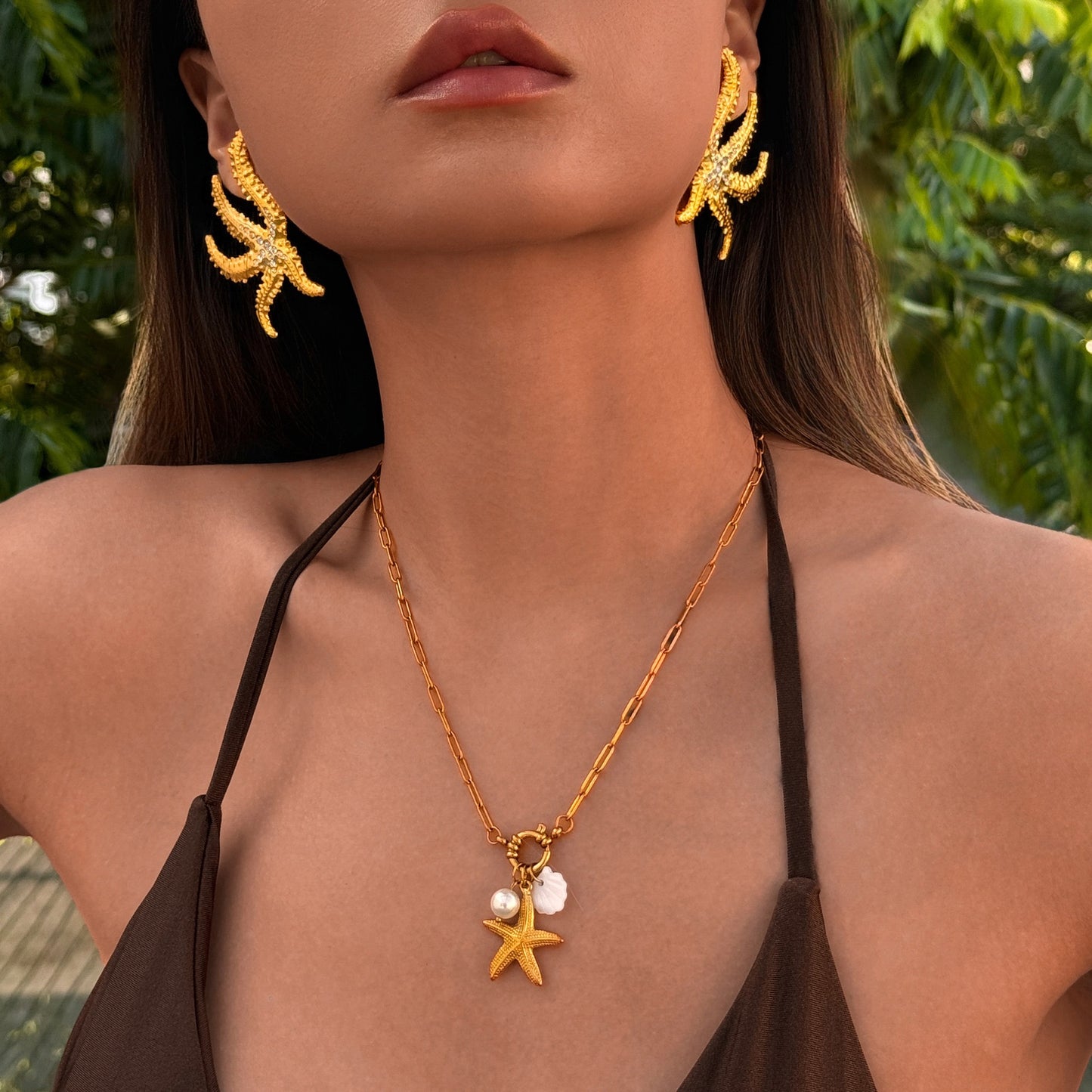 Yilan coral earrings