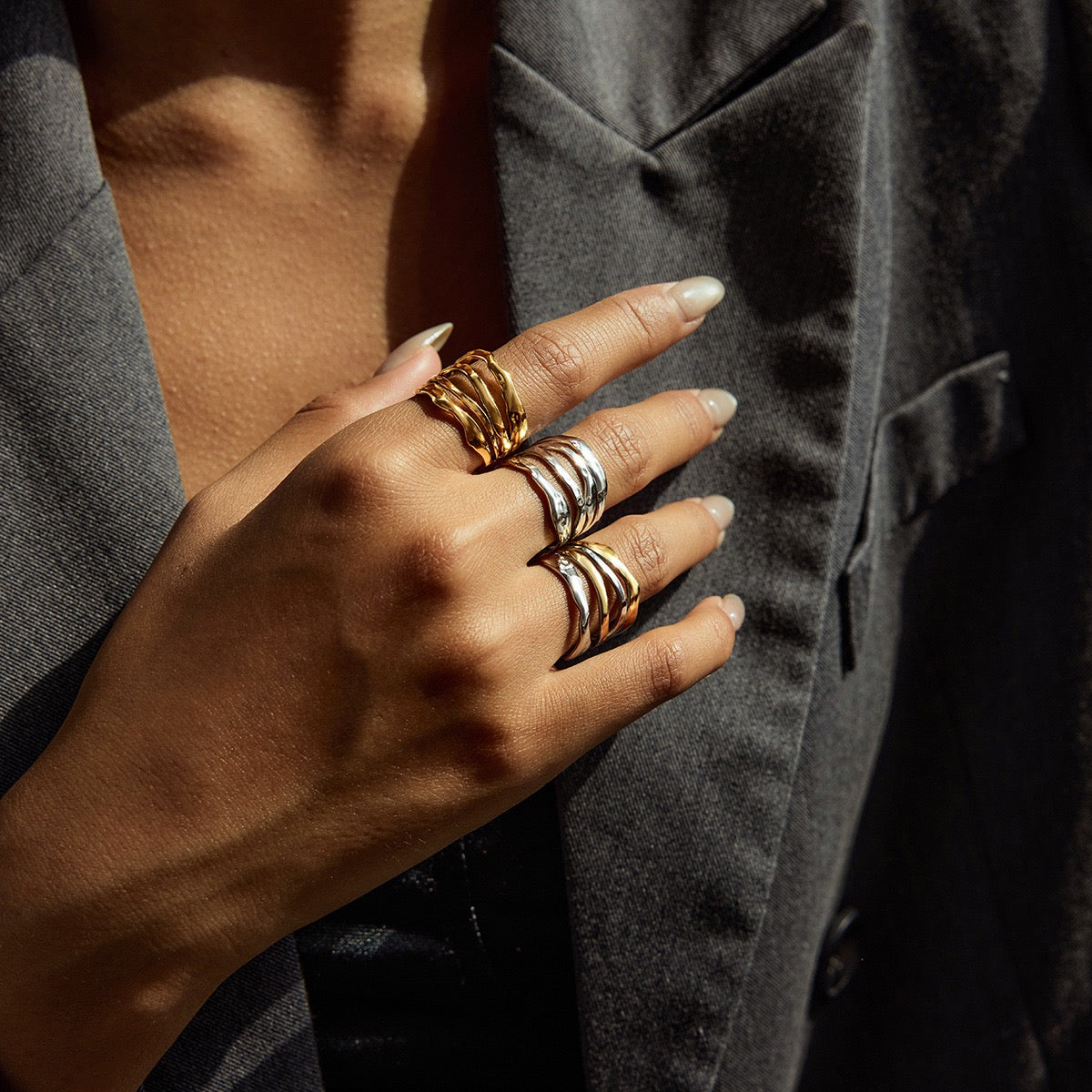 Layers of lines rings