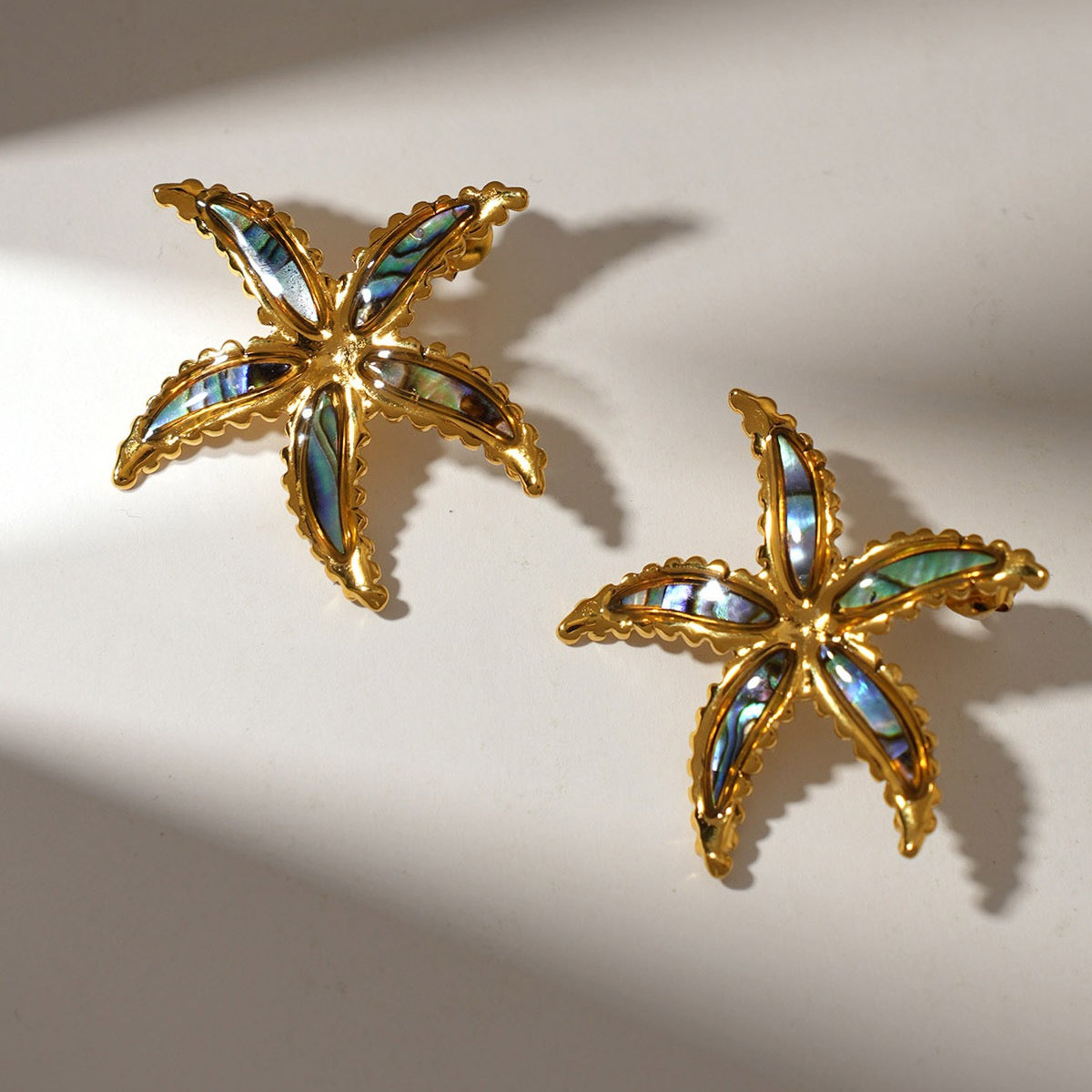 Blue ocean starfish earrings