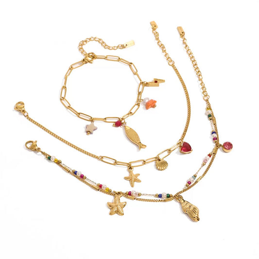 Anny Bondi rainbow charm bracelets collections