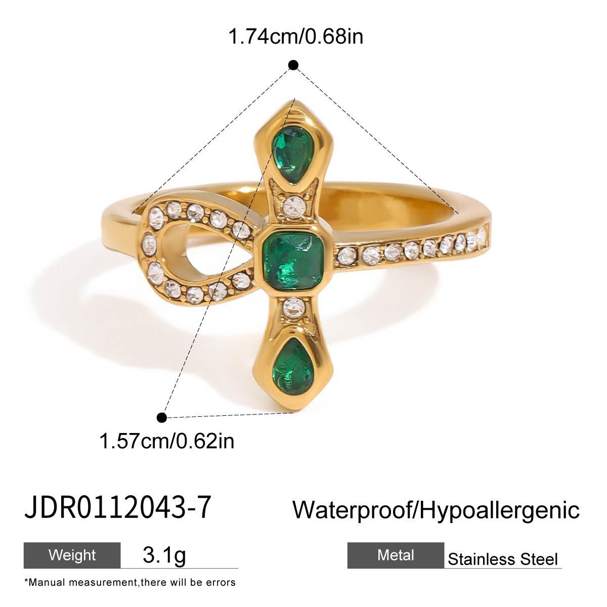 Green cross rings