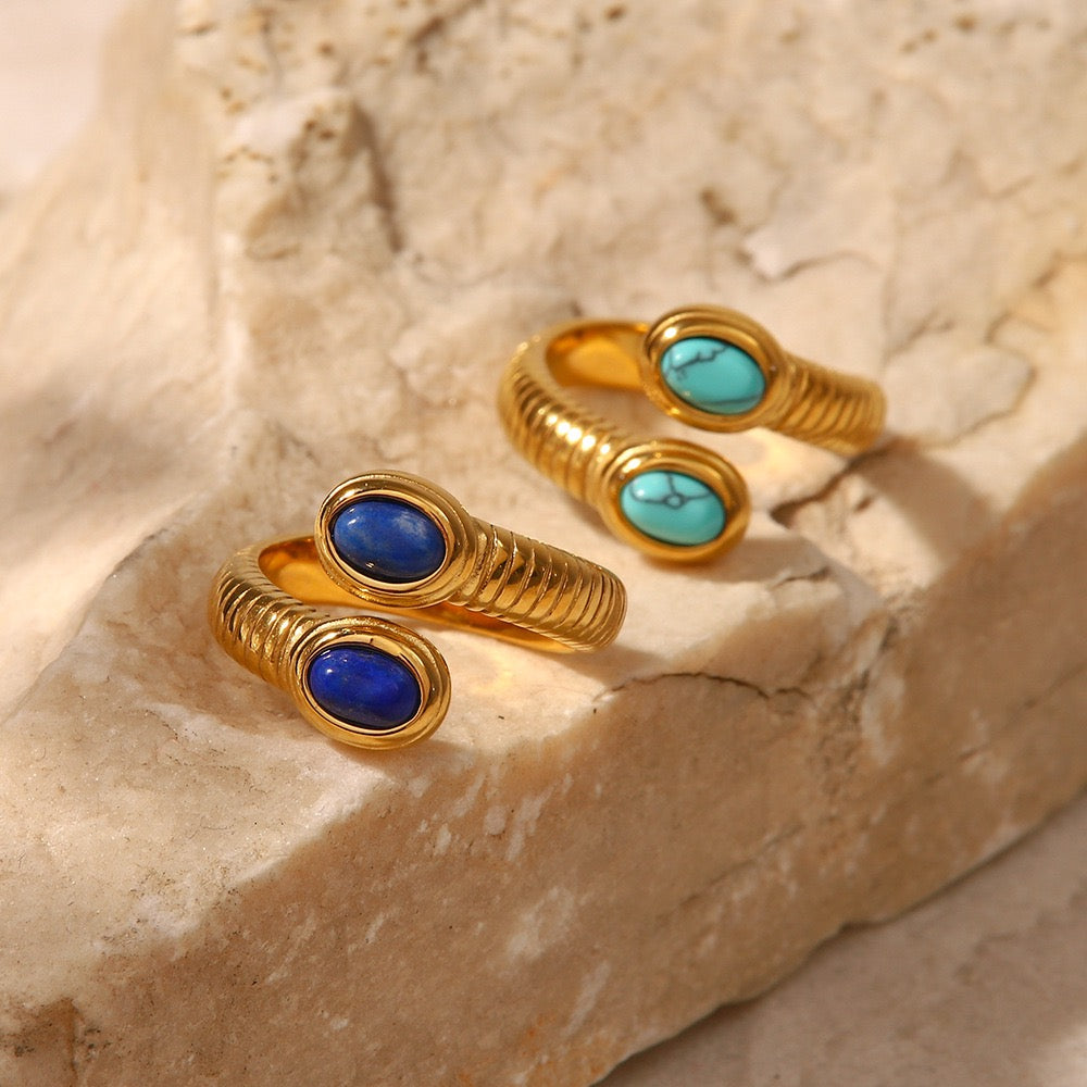Denvor Stone snake rings