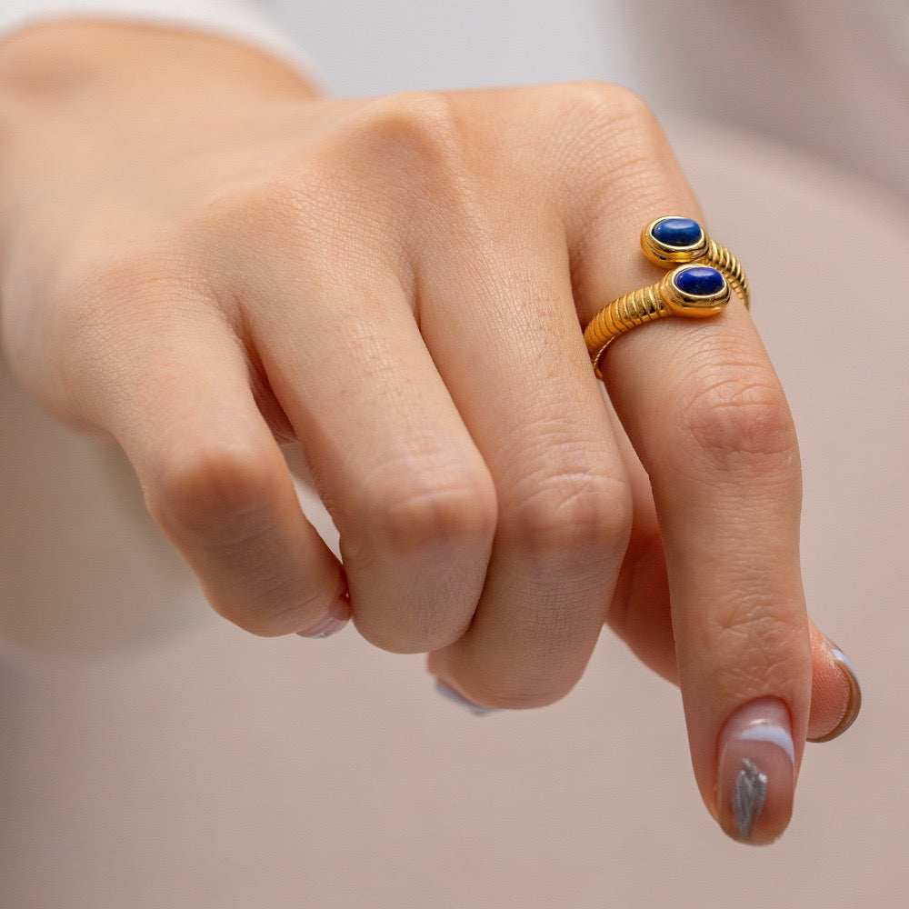 Denvor Stone snake rings