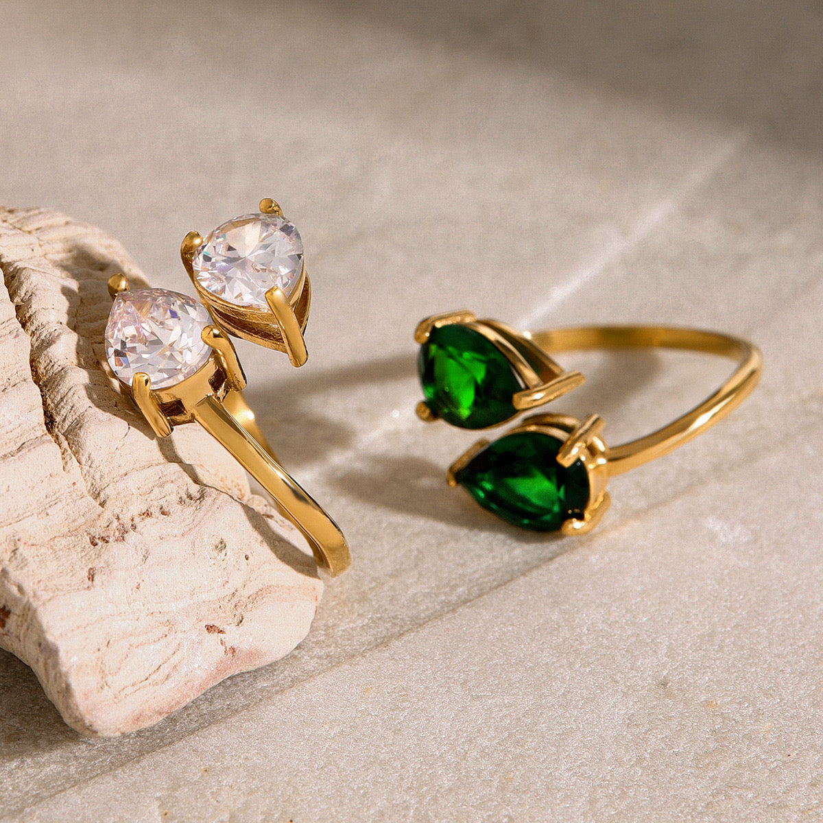 October Double star rings