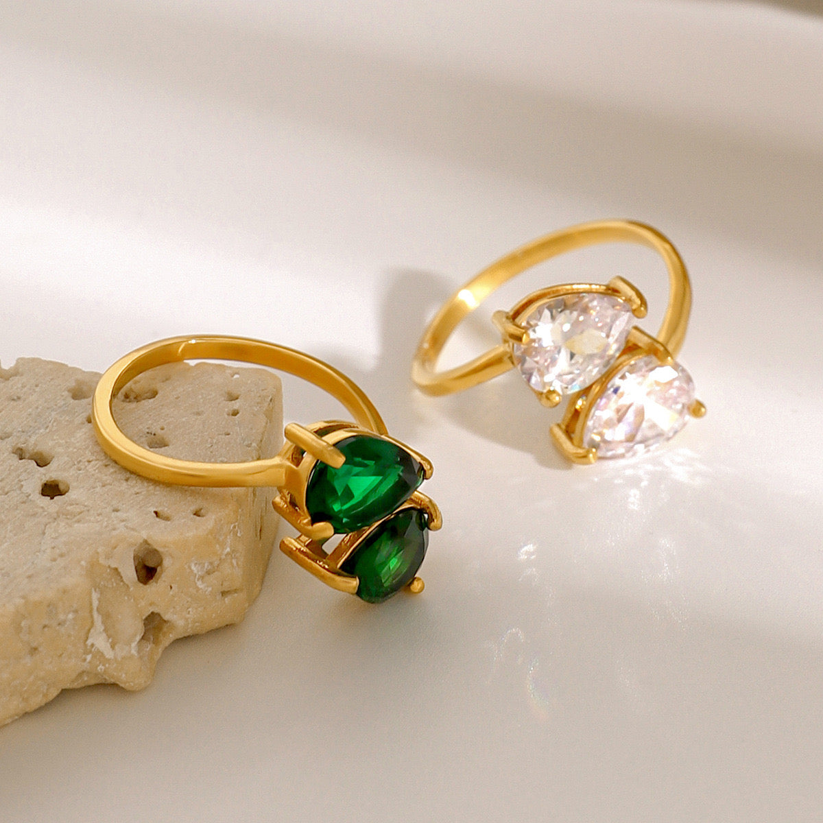 October Double star rings