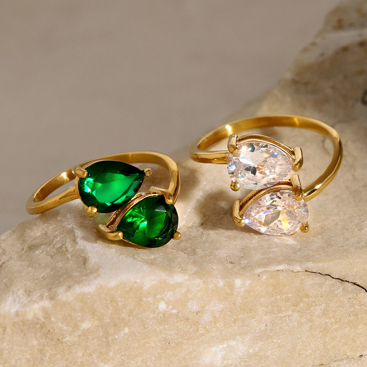 October Double star rings