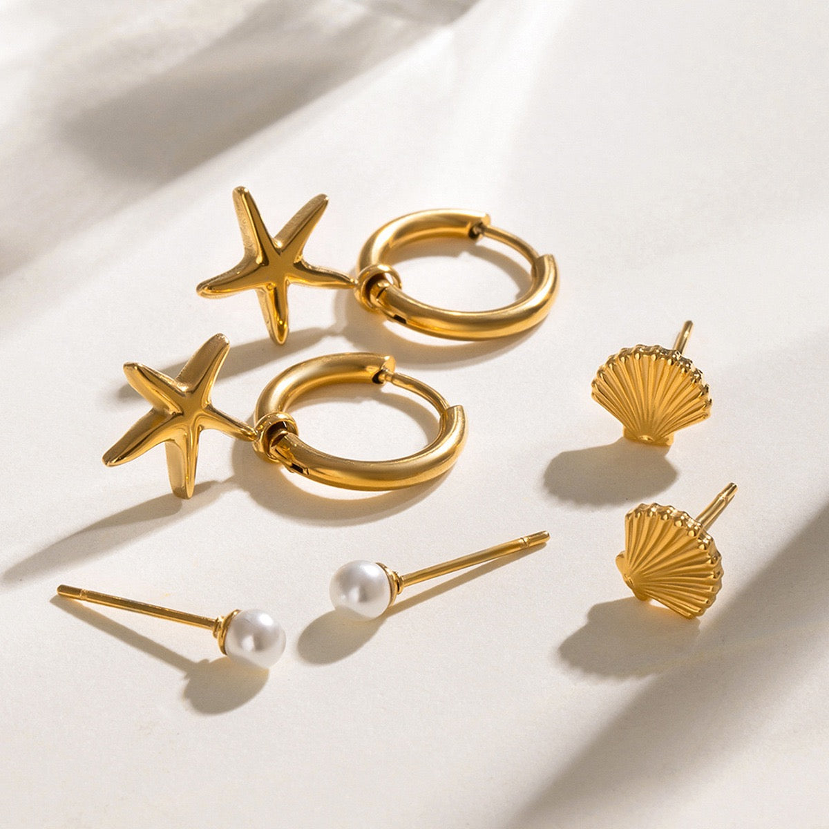 Bondi Napa stacking earrings set