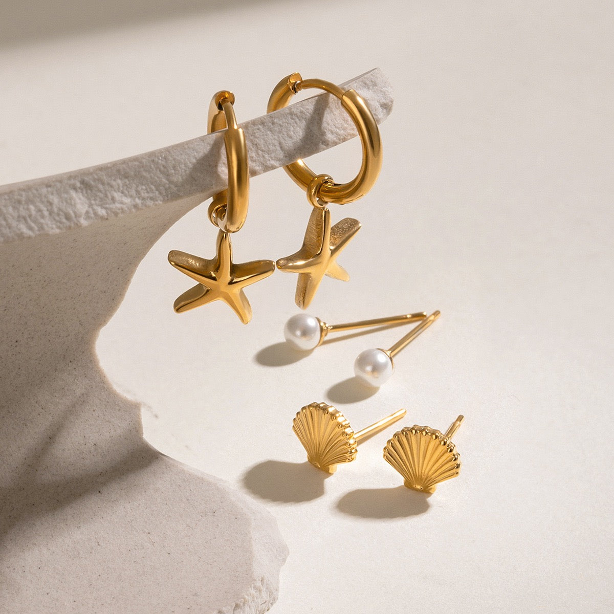 Bondi Napa stacking earrings set