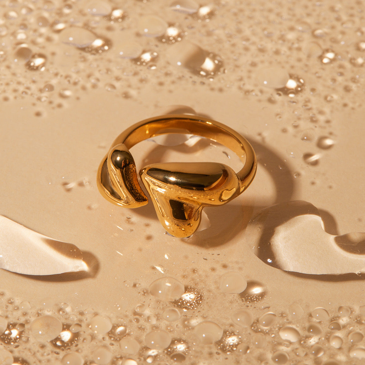 Onni Double hearts rings